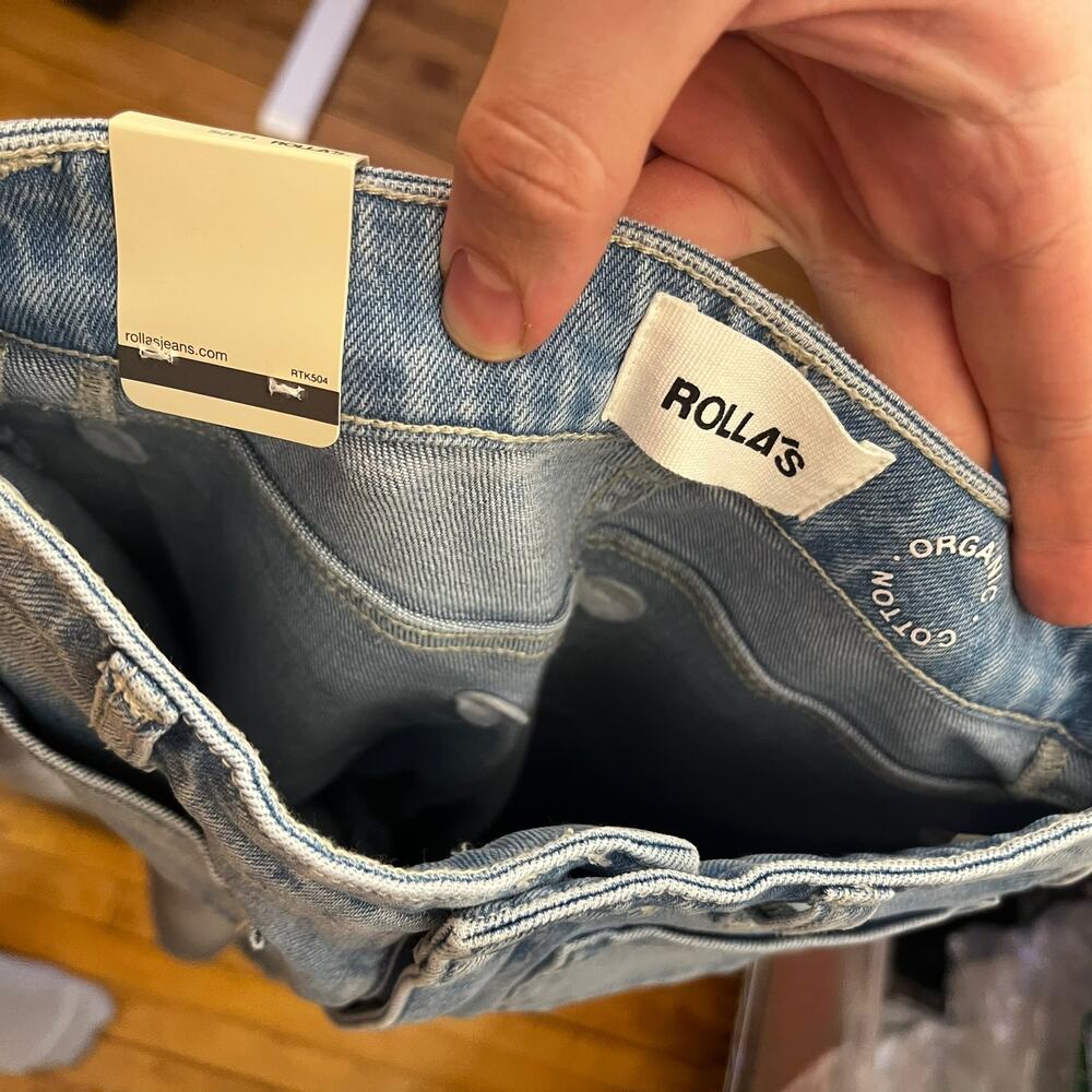 Rolla's High Rise Wide Leg Jeans size 24 NWT's Blu Jeans $129 - Picture 12 of 15